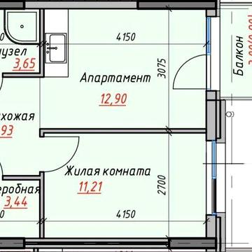 1 ком у моря. 12 станция Фонтана ЖК Пространство на Дачній