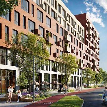 2-кімнатна квартира 79.94 м² у ЖК Father кухня-вітальня та 2 санвузли ЖК Father