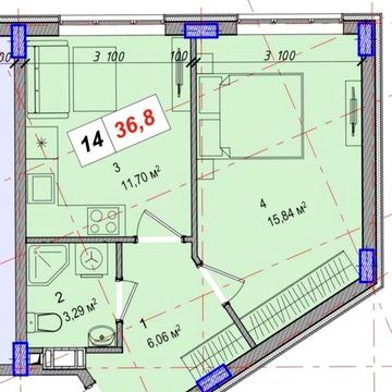 Продається 1к квартира в Бортничах ЖК Джерельний