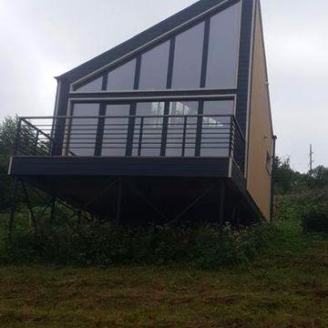 Котедж. Каркасний Будинок в Карпатах за проектом Куб. Ворохта