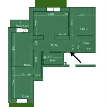 3 кімнатна квартира на Крошні (87)