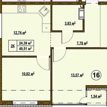 2-кімнатна квартира біля озера  Закритий двір  Газове опалення ЖК «Озерний Клуб»