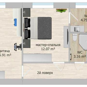 Продам трьох кімнатну квартиру вул.Набережна 14 Кредит розтермінування