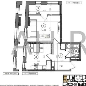 Продається квартира  46м² з лоджією у сучасному ЖК Світлопарк ЖК svitlo park