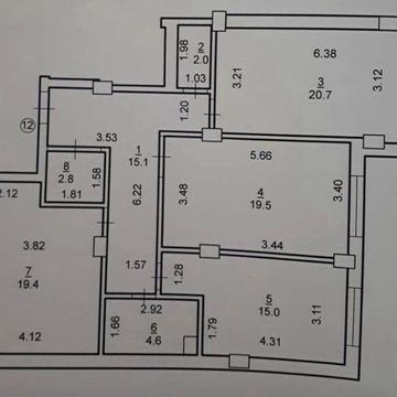 Продам 3 кімнатну  квартиру в зданому будинку