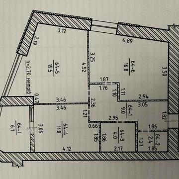2К квартира Еверест 69.6кв.м. ЖК Everest