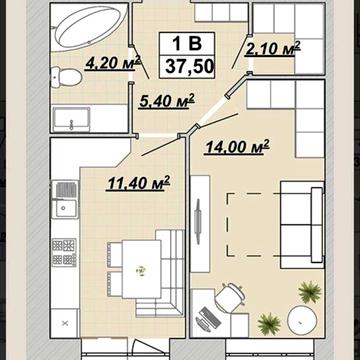 Продається 1к квартира готова до ремонту в ЖК Княгинин