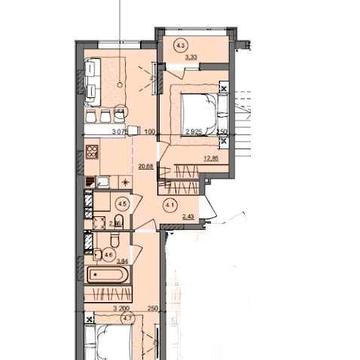 НЕДОРОГО! 2 комнатная квартира D на Сахарова в уникальном ЖК рассрочка