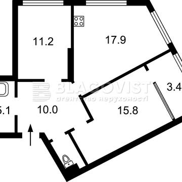 Продаж 2х кім квартири 68кв.м  ЖК  Great Причальна 8 ОСОКОРКИ ЖК Great