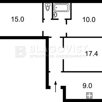 Луначарського , Лівобережна, Шептицького 1/2, 70кв.м, 85000у.е