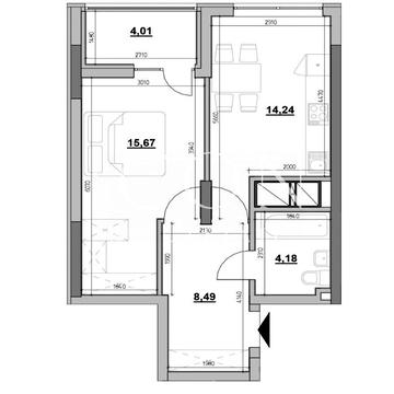 Продаж квартири | 46м² | ЖК Nordicа Residence ЖК Nordica Residence