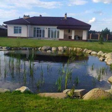 Оренда сучасного будинку з власним еко-озером біля Києва | Новосілки