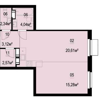 1 кімнатна квартира в ЖК Boston Creative House, метро Почайна ЖК Бостон