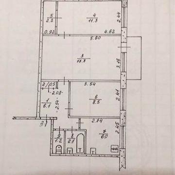 3-ох кімнатна Героів Крут