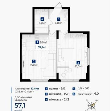 Продаж 2-кімнатної квартири за вигідною ціною
