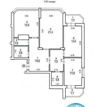 Квартира трикімнатна продаж 95 м2 ЖК Оберіг