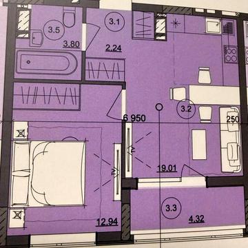 1 комнатная квартира на Сахарова 1 взнос-8500$