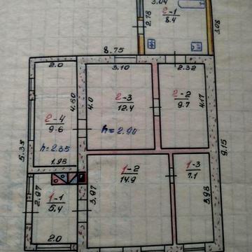 Пів будинку ,верх першого кв