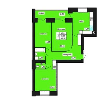 Продаж 3к Квартира Тролейбусна вулиця ЖК по ул. Лучаковского-Троллейбусная