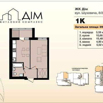 Прямий продаж квартири  від забудовника! ЖК ДІМ