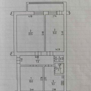 Продам квартиру, 3 кімнати, Набутів