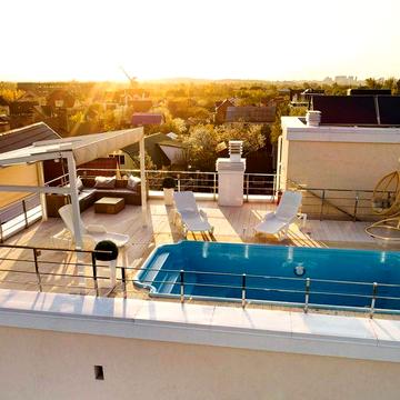 Ексклюзивна Вілла на Дніпрі: о. Водників, Правий Берег, Басейн на Даху