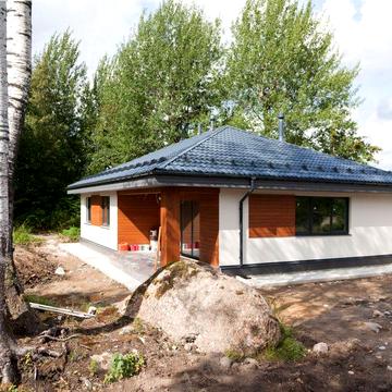 Будинок 100 м² готовий фундамент, дах, стіни, фасад і вікна