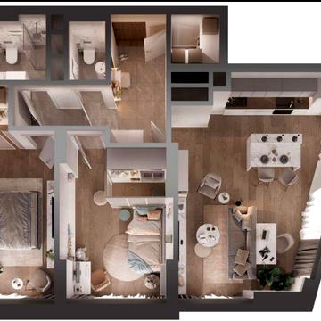 Продам ПАНОРАМНУ квартиру 80м2 ЖК Метрополіс 3 метри стеля БЕЗ% 3.3 б ЖК Метрополіс