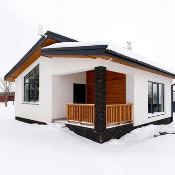 Дім 49м², фасад, стіни, 2 кімнати, вікна, дах, теплоізоляція