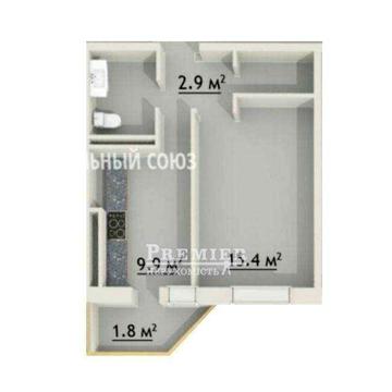 1-кімнатна квартира 36 кв.м Під програми. Новий будинок. Заболотного