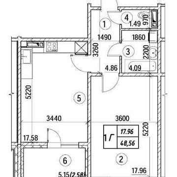 Продам квартиру 48.56м ЖК «Деснянський» вул. Електротехнічна, 43 (2б)
