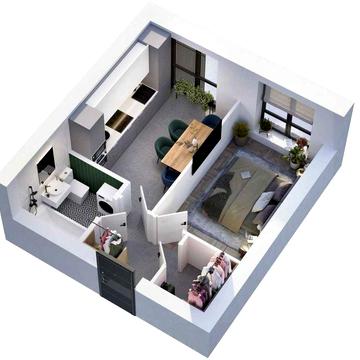 1К-29м2, сучасний ЖК, закрита територія, газ! - 36 100$ ЖК "Рідний-3"