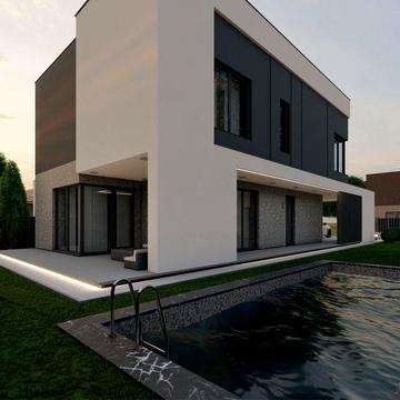 Вілла з басейном, будинок Вінниця