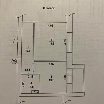 Однокімнатна квартира 52кв.м ЖК Чабани 2