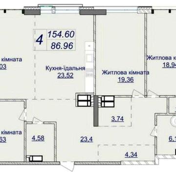 ПРОДАЖ/4-х к квартира, 154 м2, ЖК Новопечерські Липки, Печерськ ЖК Новопечерські Липки