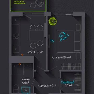 Продається 1кімнатна квартира Івано-Франківськ