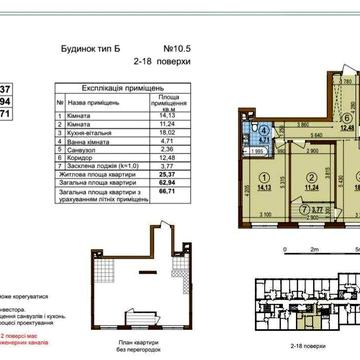 Продаж Варшавський 3 двокімнатна 10.5 без % ЖК варшавський 3