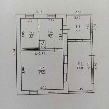 Продам будинок 64 м² з ділянкою 11 соток у межах міста