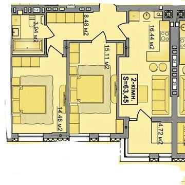 Готова 2-кімнатна біля Парку вул Нац.Гвардії