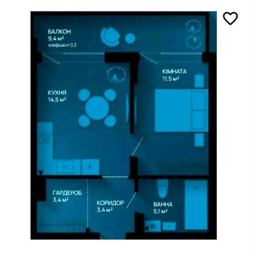 Продаю 1-к квартиру від забудовника