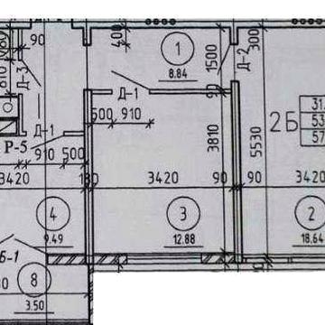 2-кімнатний сирець в новобудові по вул Незалежності
