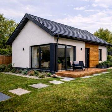 Дім 70м², дах, вікна, стіни, коробка, фасад, теплоізоляція, світло