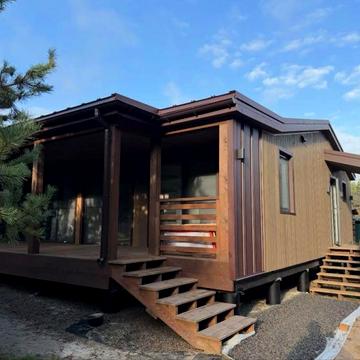 Затишний модульно каркасний будинок 54 м²