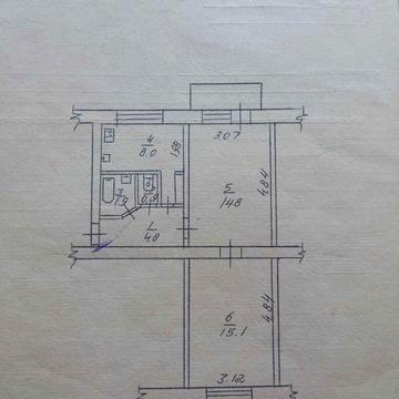 двохкімнатна квартира в каневі .центр.продам
