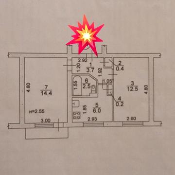 2х кв. Космос. Остановка Роддом. Торг. ЖК осбб
