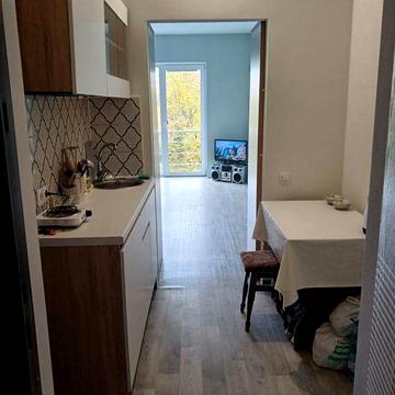 Квартира однокімнатна  26,1 м² студія,  з ремонтом и маленьким балконо
