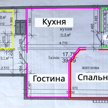 2к з панорамним видом на місто — мебльована, з технікою (торг) ЖК Грюнвальд