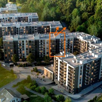 1-кімнатна квартира 43м2 в ЖК Auroom Forest від власника ЖК Auroom Forest