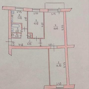 Продається 3-х кімнатна квартира, Фрегат