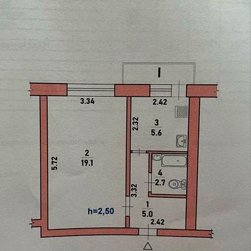 1-кімнатна квартира
